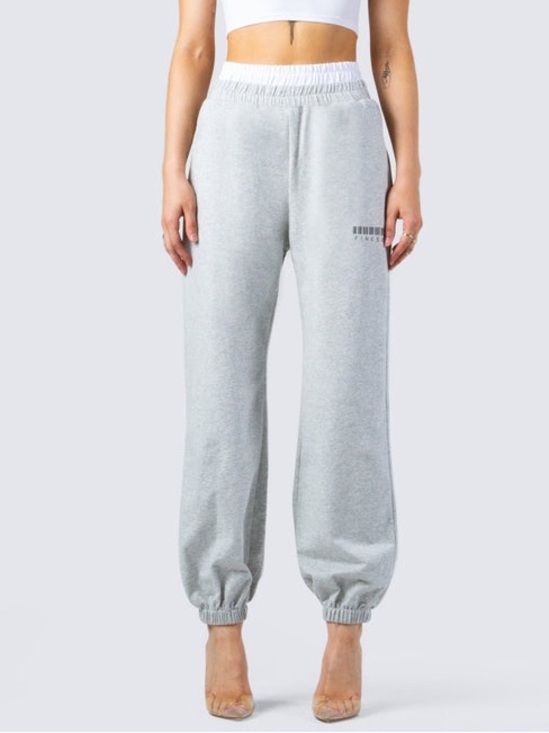 Finesse Pants - Finesse Grey Heather Slouchy Jogger Sweatpants Size Medium